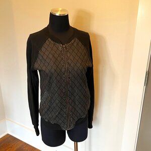 BCBG Generation zip front bomber jacket sz S in black